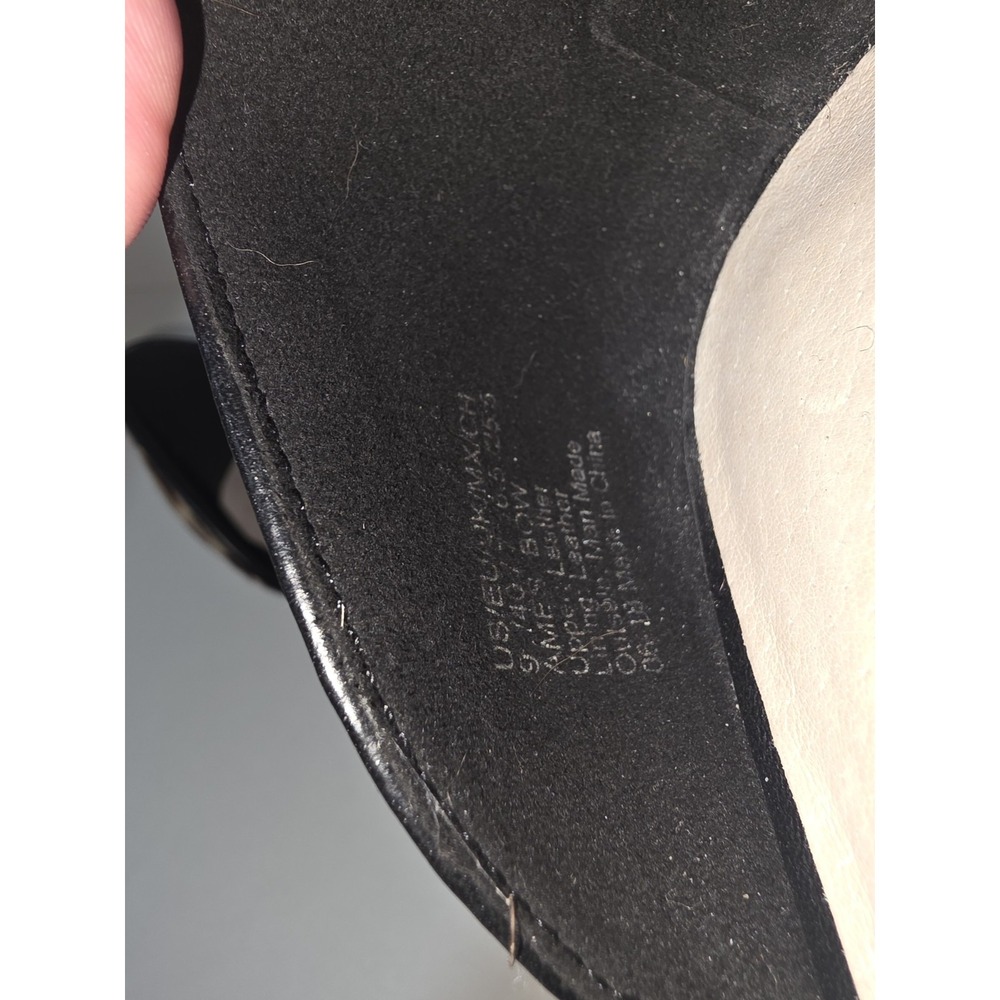 Kenneth Cole New York Leopard Calf Hair D'Orsay Flats Tassel Bow Women's Size 9M - Picture 5 of 11